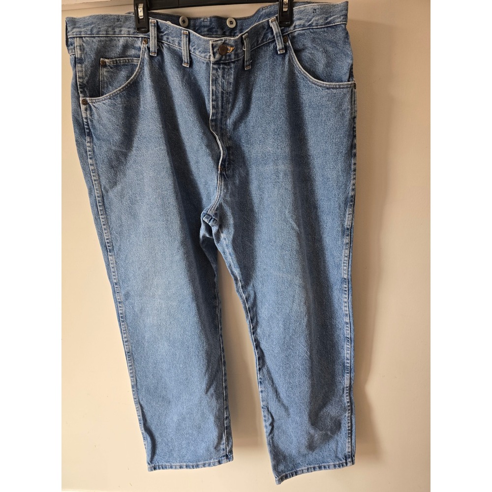 Wrangler Authentic Jeans Mens 44x29 Regular Fit Blue Medium Wash 96501SW Denim